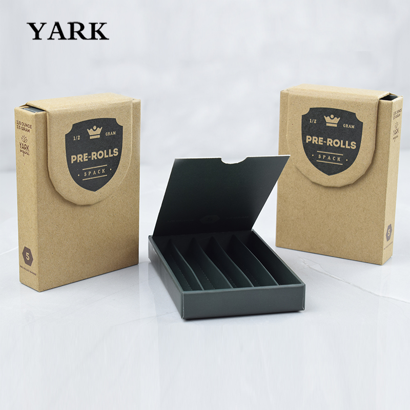 Custom Magnetic kraft Box Pre Rolled Joints Packaging 
