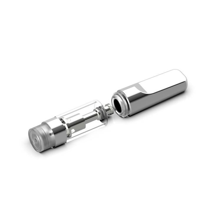 CBD Glass Cartridge with Metal Mouthpiece