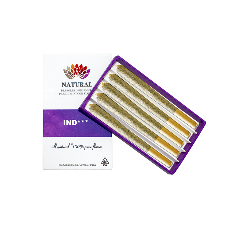 5 Pack Push Pack Pre Roll Packaging Box