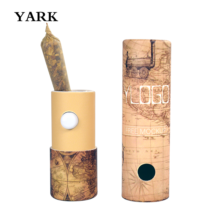 CBD Pre Roll Cylinder Tube Packaging