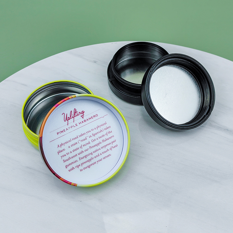 Childproof Round Tin Cans